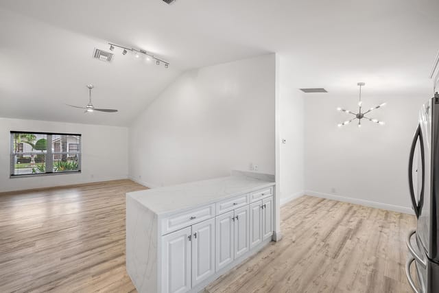 Kitchen, Dining, Living Room