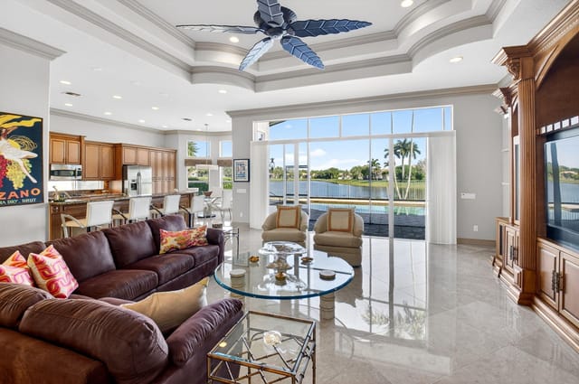 OPEN GREAT ROOM WITH LAKE VIEWS