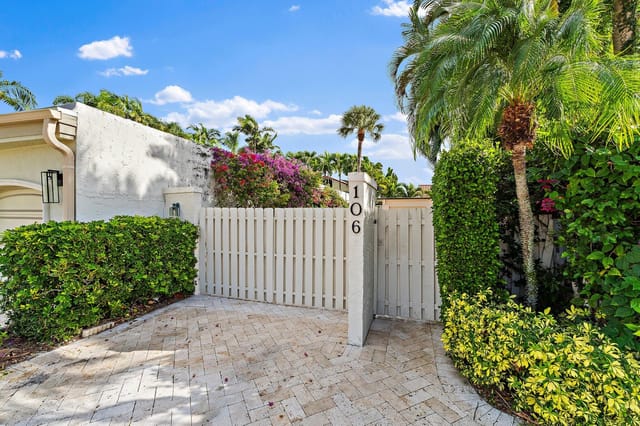 Private gated entrance