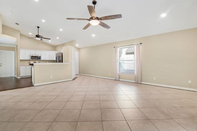 living room and kitchen