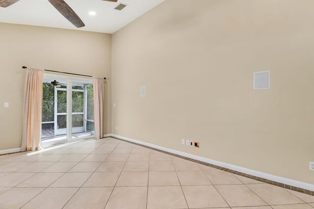 living room and view