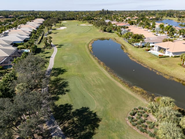 Aerial of 9th Hole Tradition Golf Course