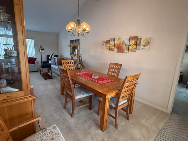 the dining area