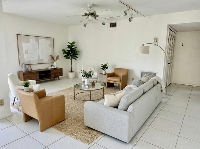 STAGED LIVING ROOM