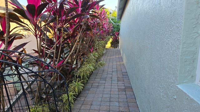 Outside walking inside