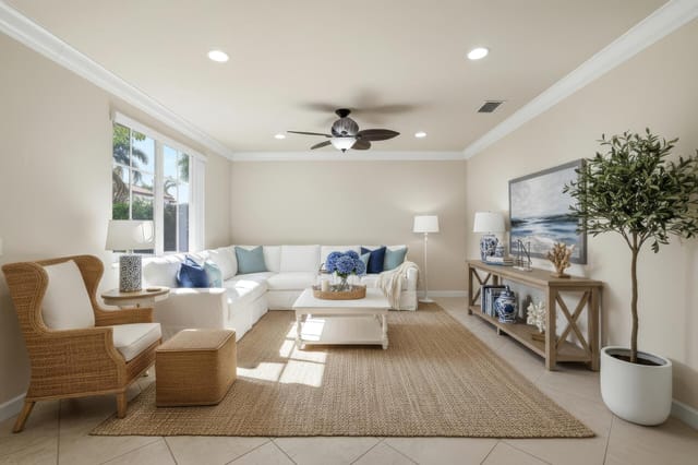 Photo Staged Living Room