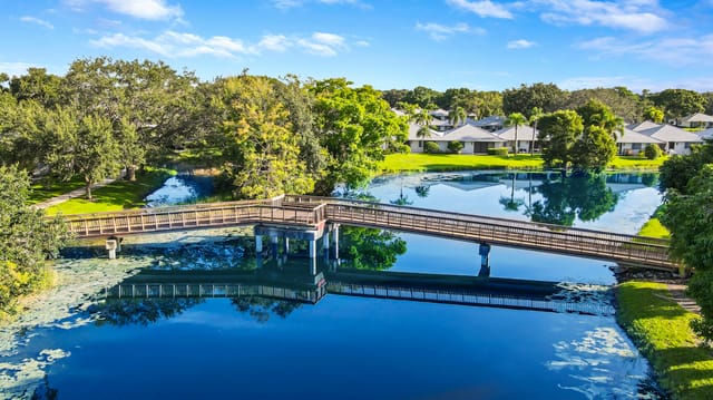 Cottage bridge to PGA Resort.