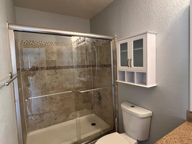 Renovated shower
