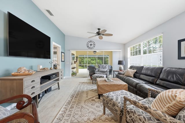 Living Room with Preseve view