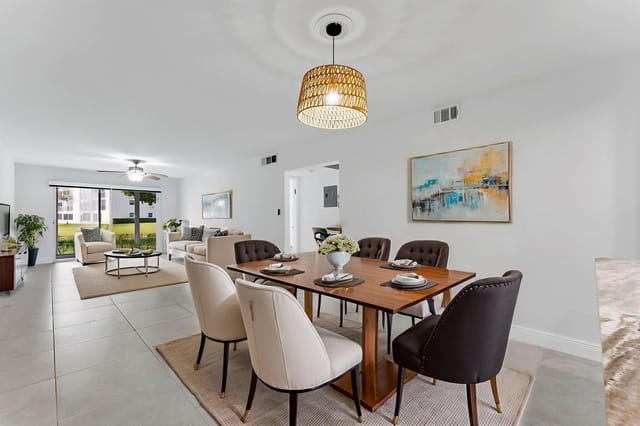 Dining Area Virtually Staged