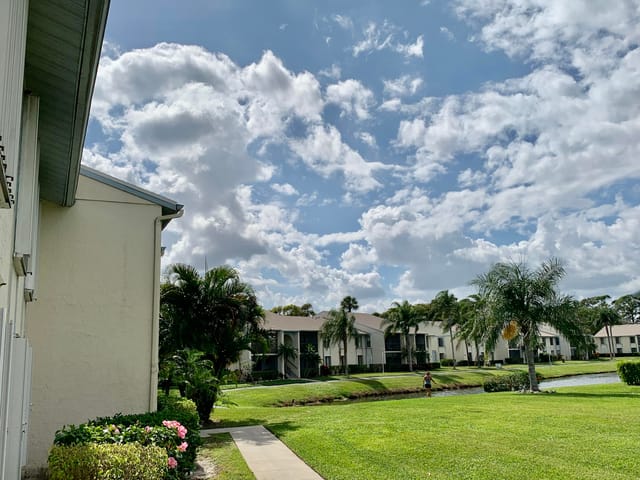 From the front door