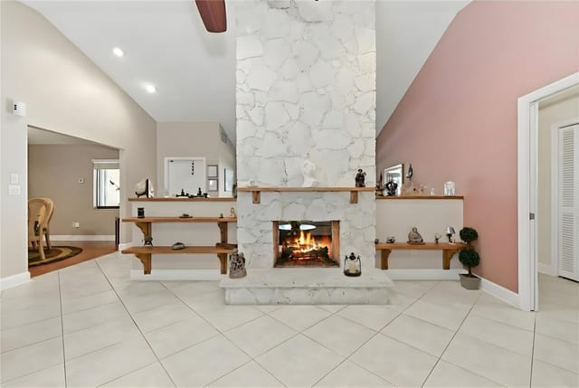 Double Sided Fireplace