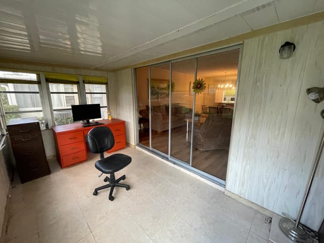 Glassed in florida room