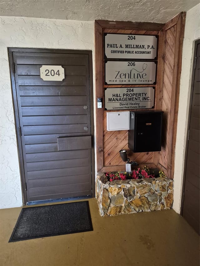 Entry Door w delivery boxes