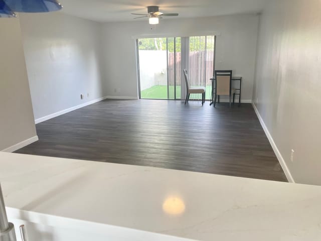 View from kitchen