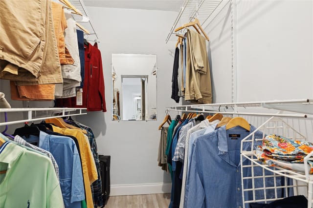 Two large walk in closets