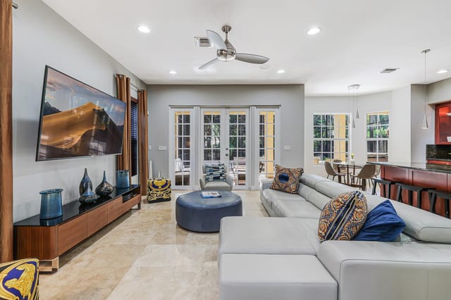 Open concept family room