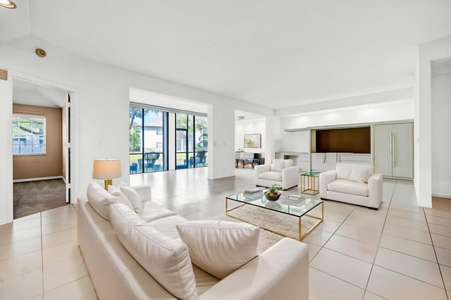 Virtually Staged Living Room