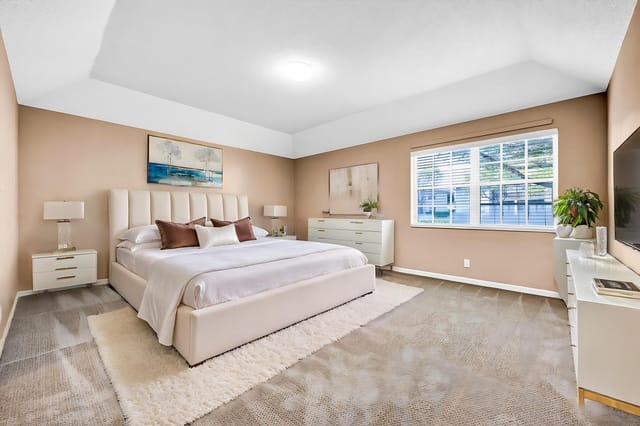 Virtually Staged Primary Bedroom