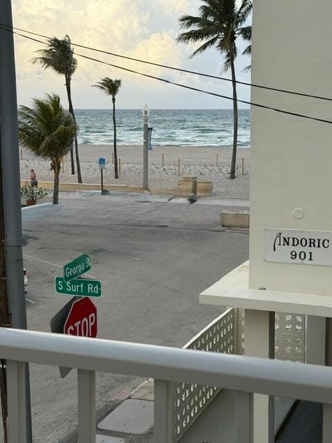 view from balcony
