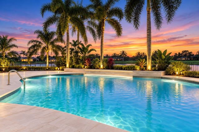 Virtual rendering Hawks landing pool