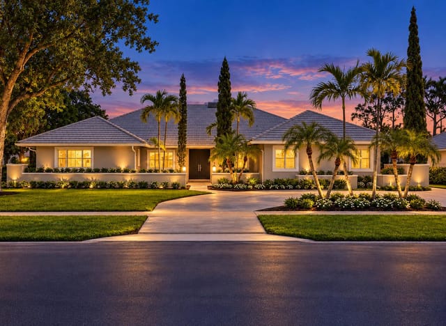Luxury Home at Blue Hour