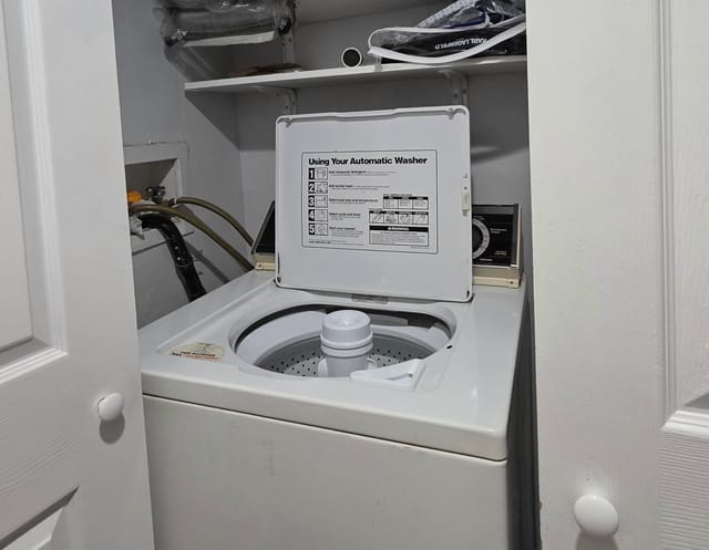 Washer & Dryer Inside Unit