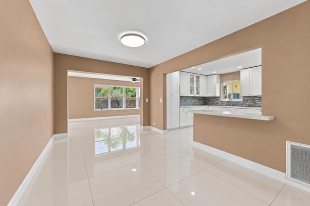 Bright Empty Modern Open-Plan Interior