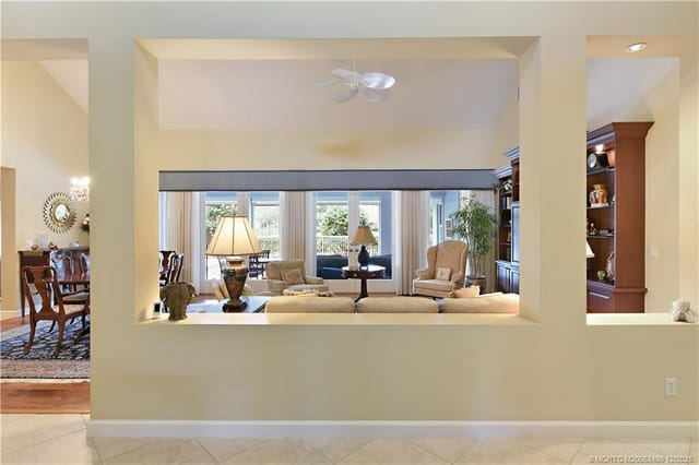 View into living room