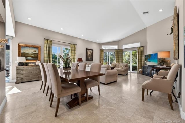 Open Living Room/Dining Area