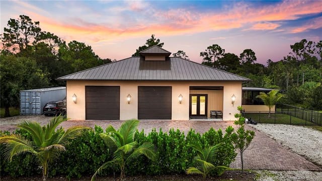 Garage with attached apartment