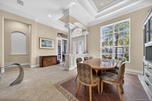 Formal dining area