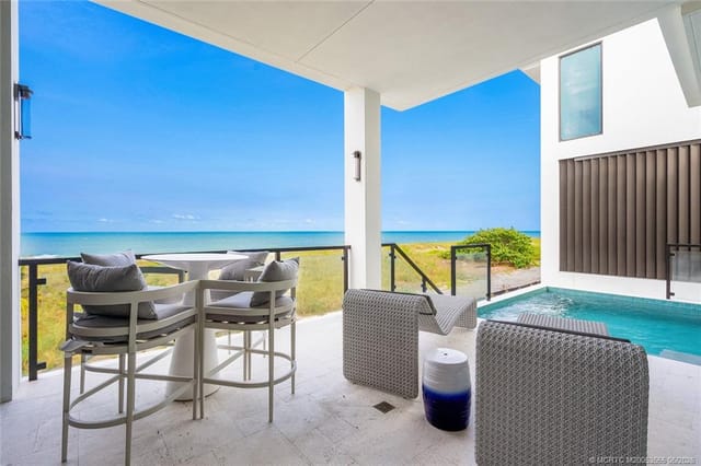 Balcony and pool deck